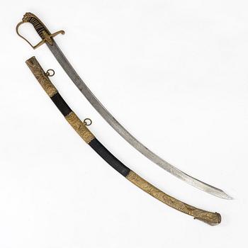 Saber, Swedish, for officer, early 19th century.