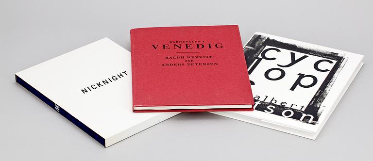 BÖCKER, 3 st, bla "Cyclops" av Albert Watson, Callaways Editions, London, 1994".