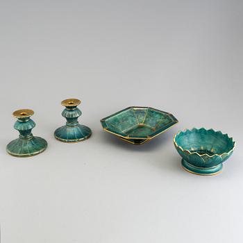 Two ceramic bowls by Josef Ekberg, Gustavsberg.