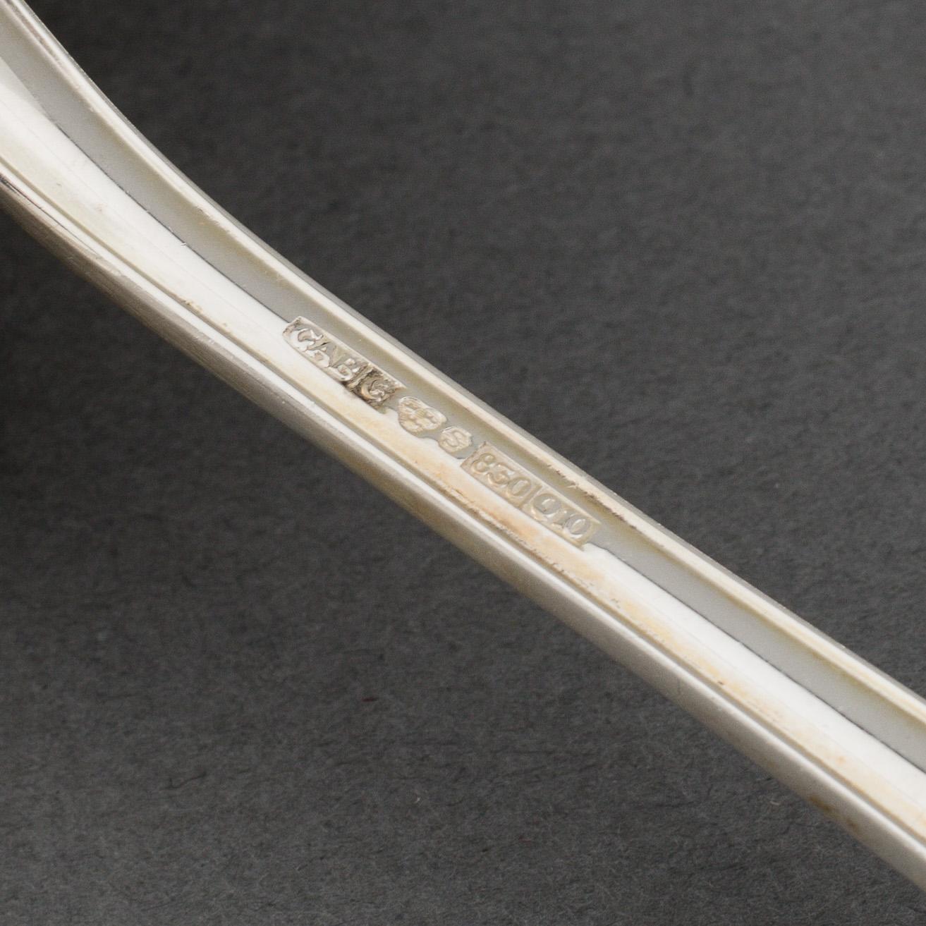 GAB, a part 'Prins Albert' silver cutlery, Stockholm, 1980/90s (64 pieces).