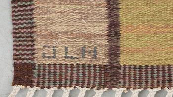 RUG. Flat weave (Rölakan). 211,5 x 165 cm. Signed JLH IMV.