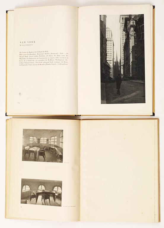 BÖCKER, 2 st, Erich Mendelsohn, Berlin, 1920-tal.