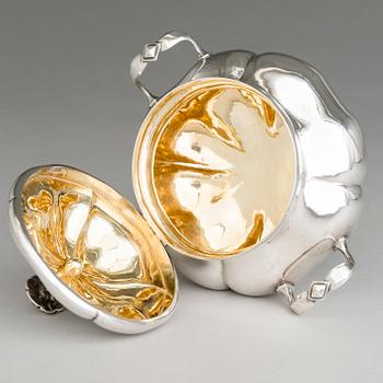 CARL SIEWERS, sockerskål, silver, S:t Petersburg 1859.