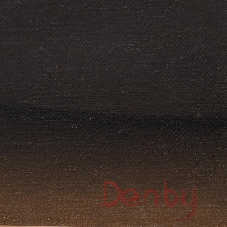 DAVID DENBY, oil on canvas, signed.