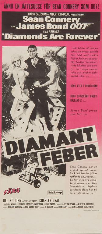 Filmaffischer, 4 st, James Bond.