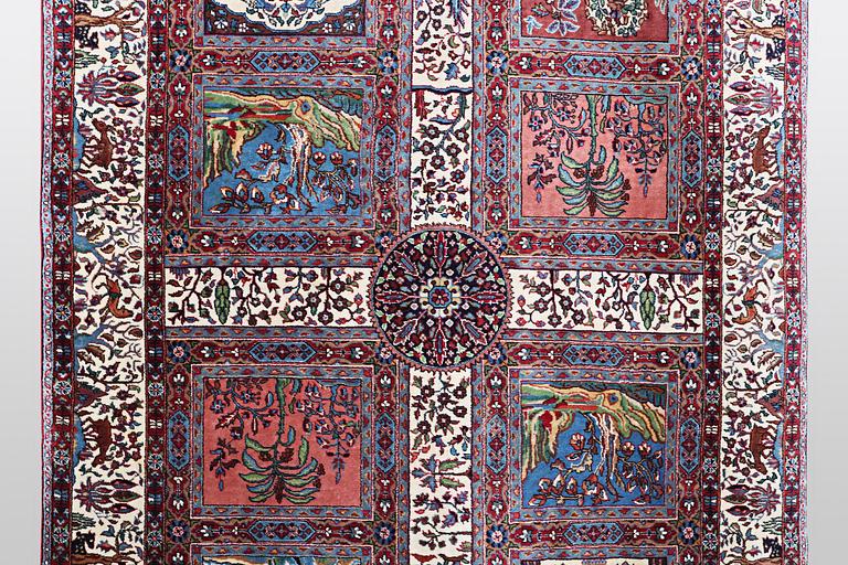 A semi-antique Kerman rug, c. 241 x 170 cm.