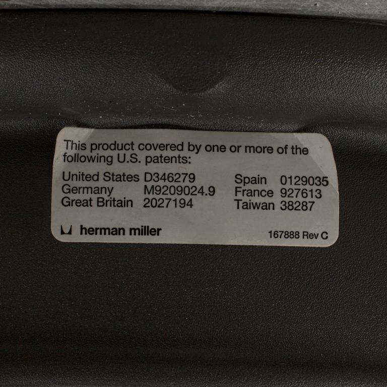 DON CHADWICK / BILL STUMPF, skrivbordsstol, "Aeron", Herman Miller, 1990/2000-tal.