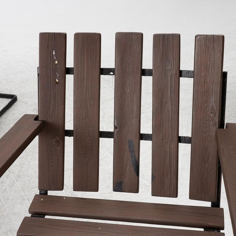 A five-piece garden suite, Grythyttan, mid-20th Century.