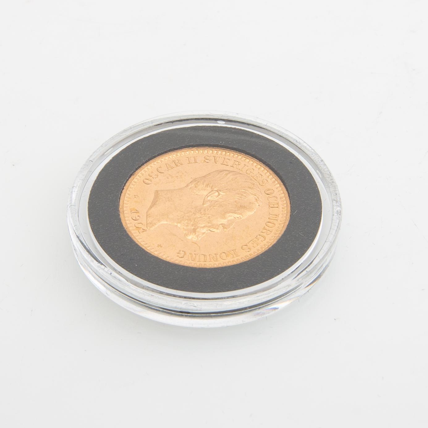 Guldmynt Sverige, Oscar II 20 kr, 1901.