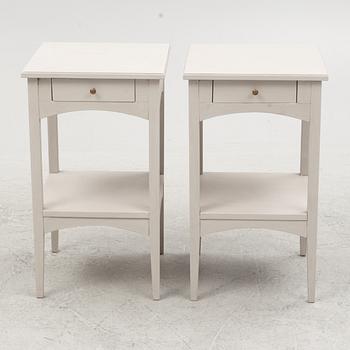 Bedside tables, a pair, contemporary.