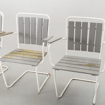 TRÄDGÅRDSMÖBLEMANG, 5 delar, 1900-talets andra hälft.