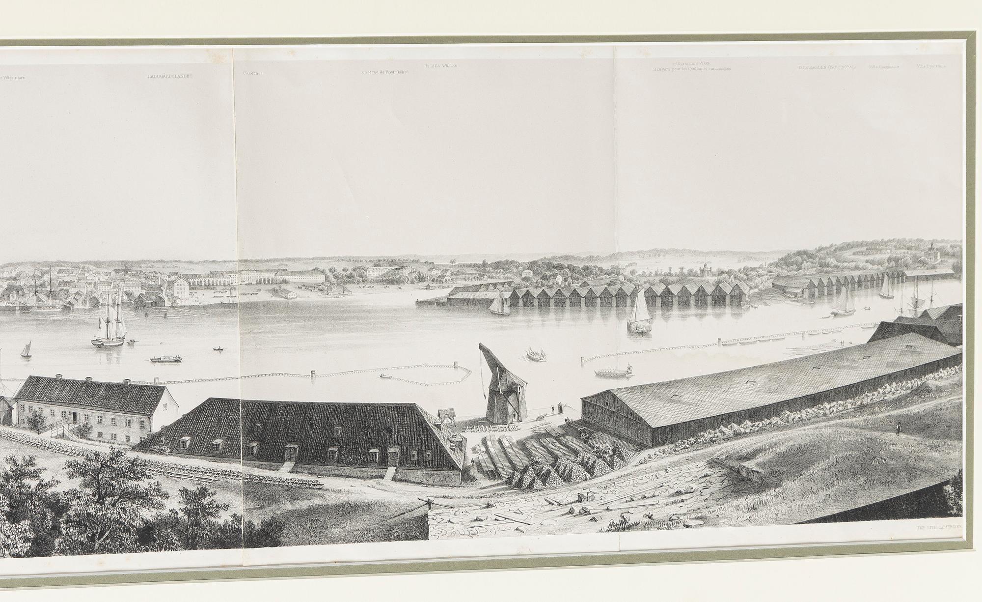 Carl-Johan Billmark, "Panorama de Stockholm pris de la Coupole de l'Eglise de Skeppsholmen".