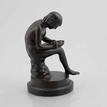 Skulptur, "Törnetaggen" efter grekiskt original från antiken. .