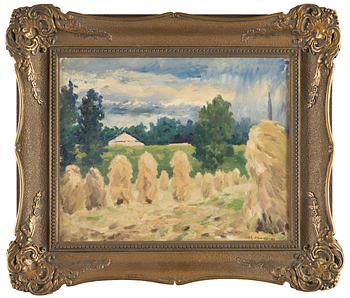 Harry Christian Sibelius, Landscape with Sheaves.