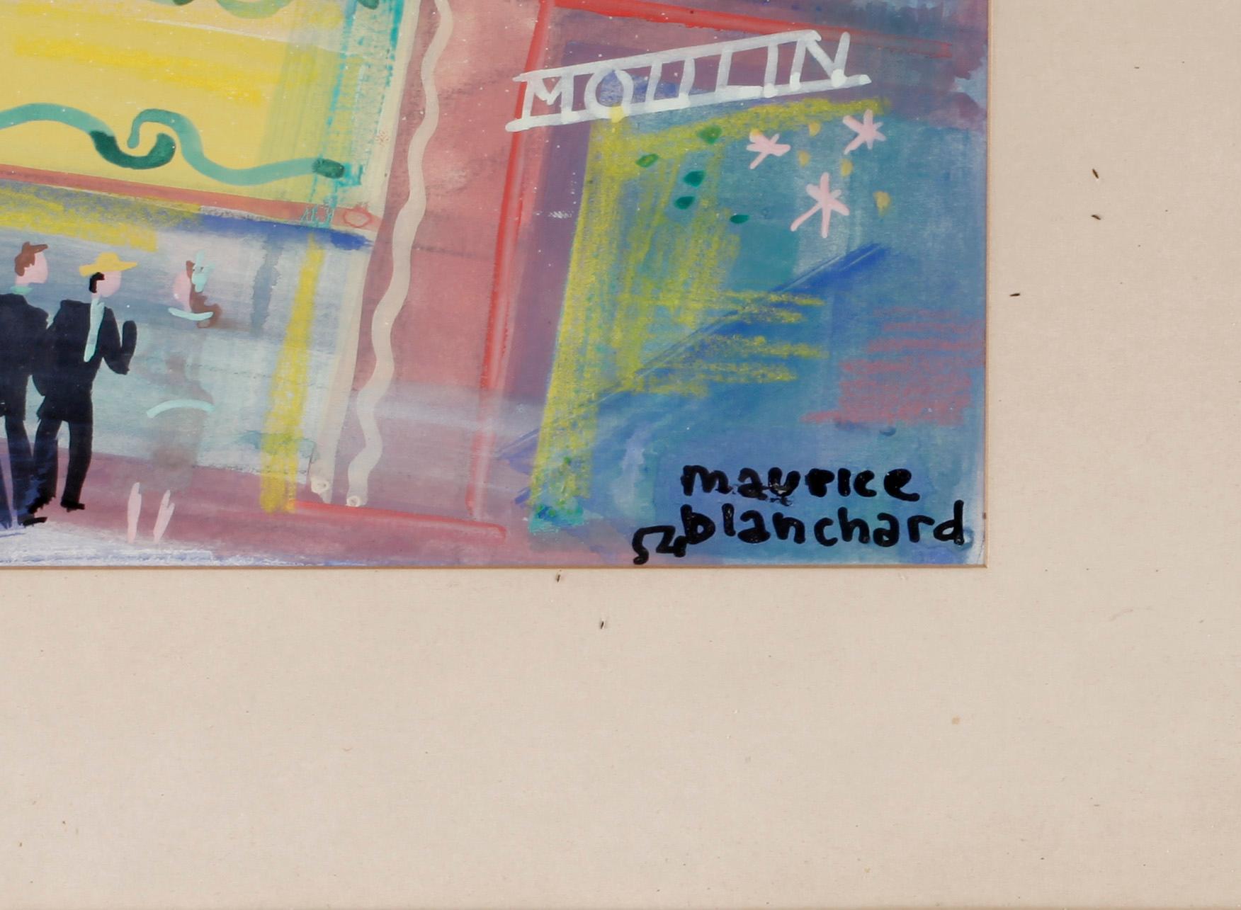 MAURICE BLANCHARD, blandteknik, signerad.