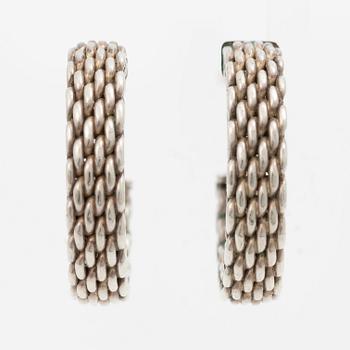 Tiffany & Co, hoop earrings, silver.