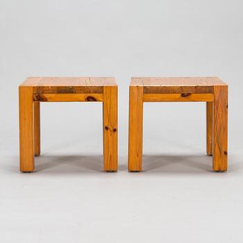 Pallar, ett par, Form Sven Larsson möbelshop, 1970-tal.