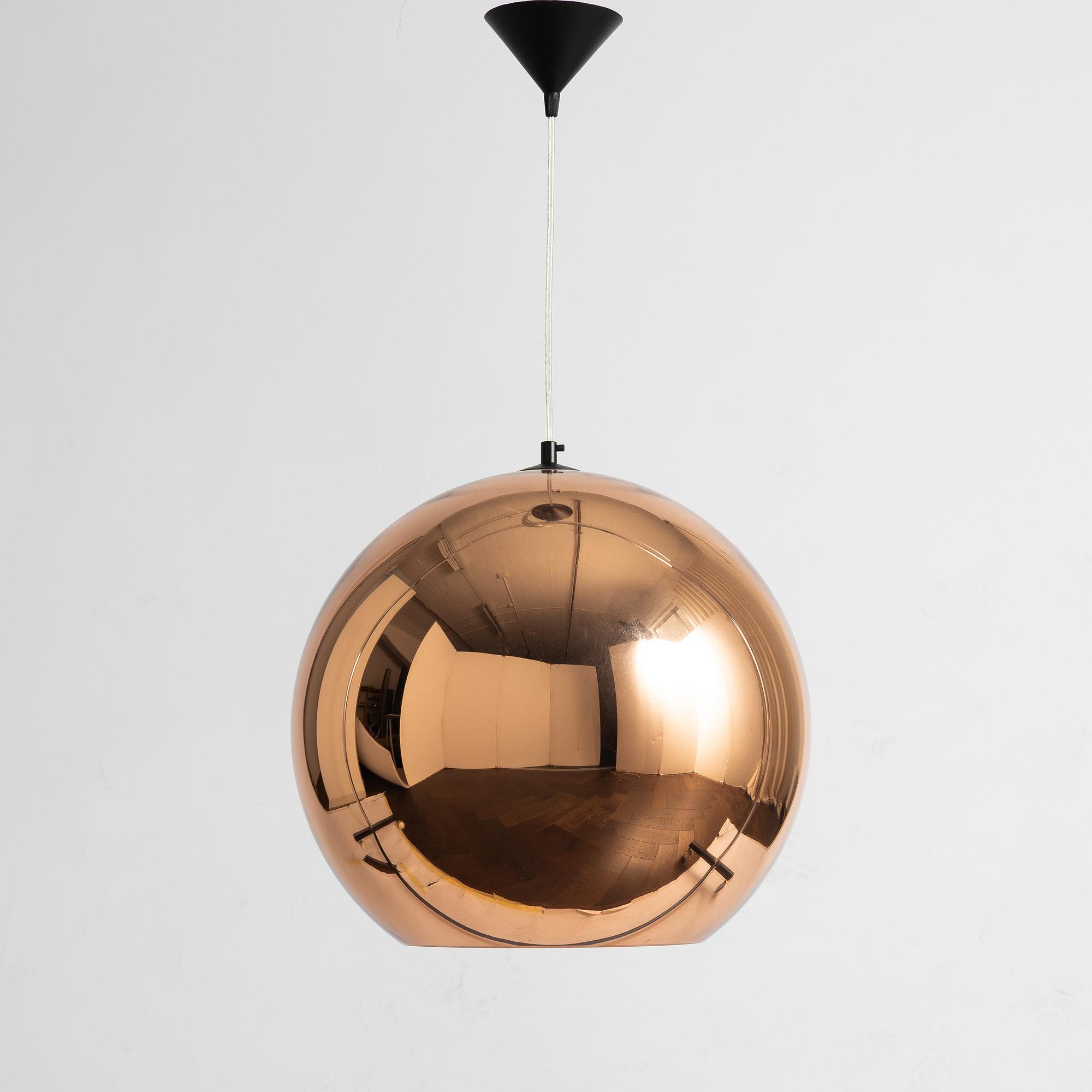 Tom Dixon, Ceiling lamp, 'Copper Pendant', 21st century.