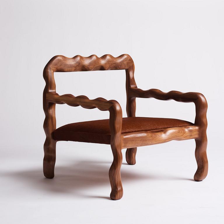 Niklas Runesson, a unique easy chair, executed in his own studio in 2021.