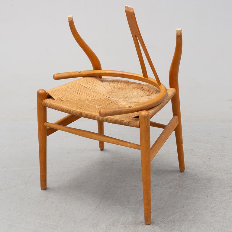 A set of four model 'Y-Chair', by Hans J Wegner for Carl Hansen & Son, Denmark.