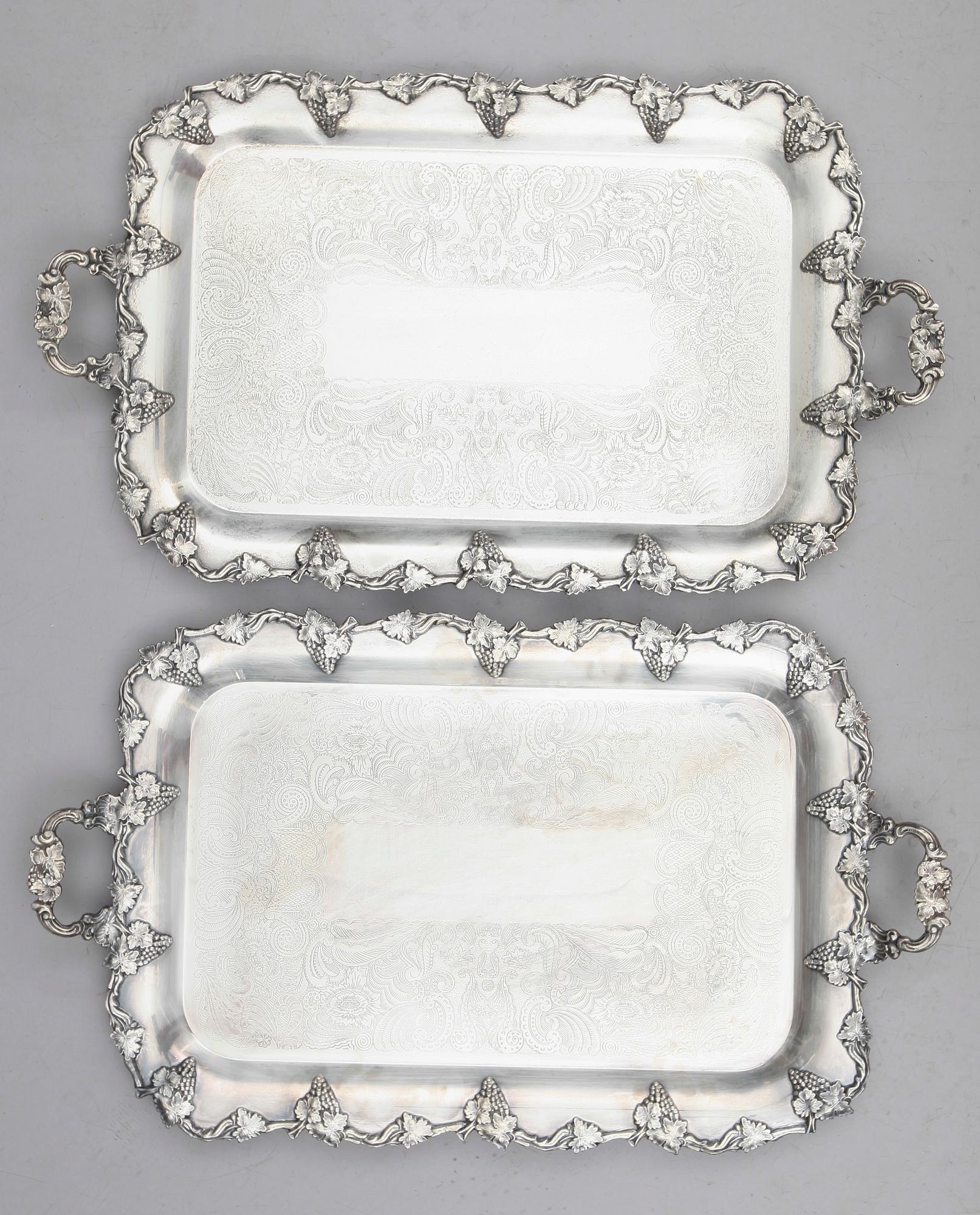 BRICKOR, 1 par, nysilver, Dekorindustri AB, 1900-talets första hälft.