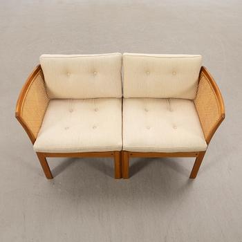 Illum Wikkelsoe, sofa, two-seater, "Plexus", Silkeborg, Denmark, 1970s.