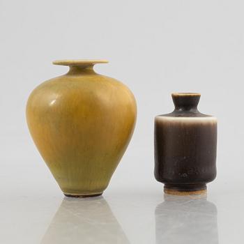 Berndt Friberg, two stoneware vases, Gusatvsbergs studio.