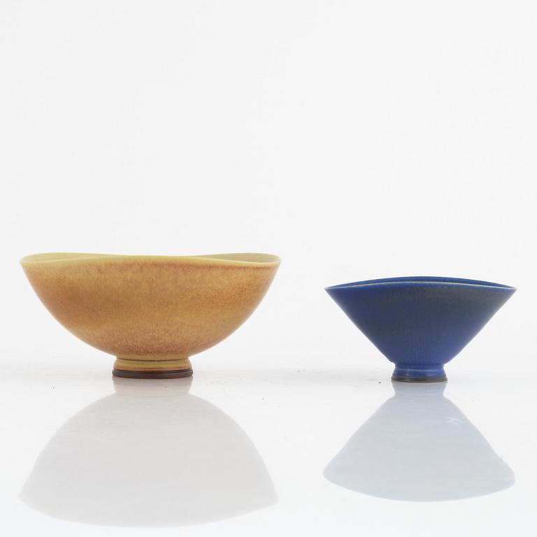 Berndt Friberg, two bowls, Gustavsberg Studio, 1950-62.