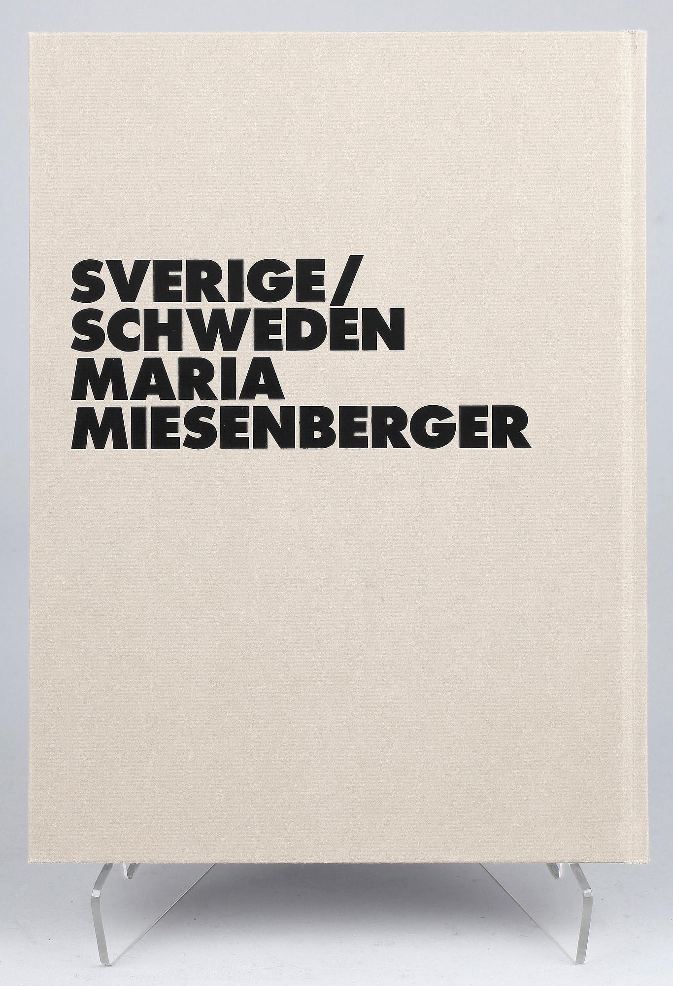 MARIA MIESENBERGER, fotobok samt silvergelatinfotografi, sign, numr 52, unik version.