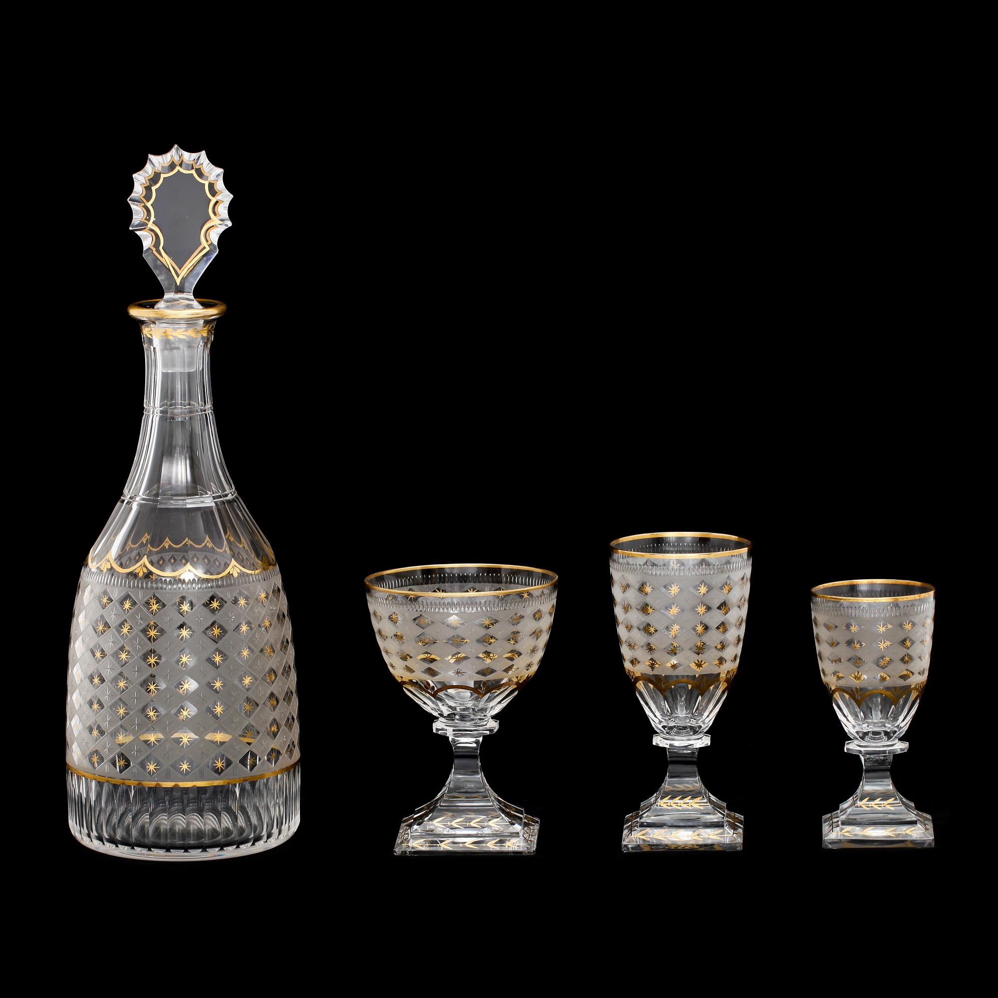 A Swedish Kosta 'Odelberg' 50 pieces glass service.