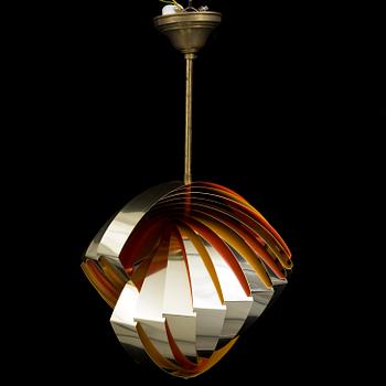 A 'Konkylie' ceiling light by Louis Weisdorf.