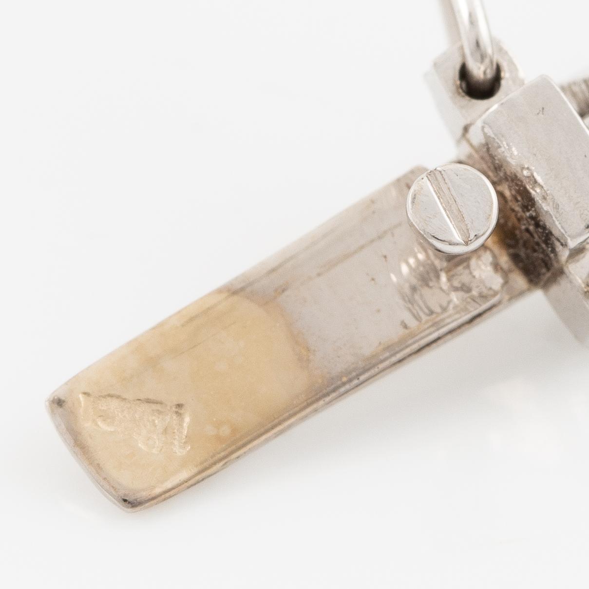 Armband, 18K vitguld med briljantslipade diamanter.