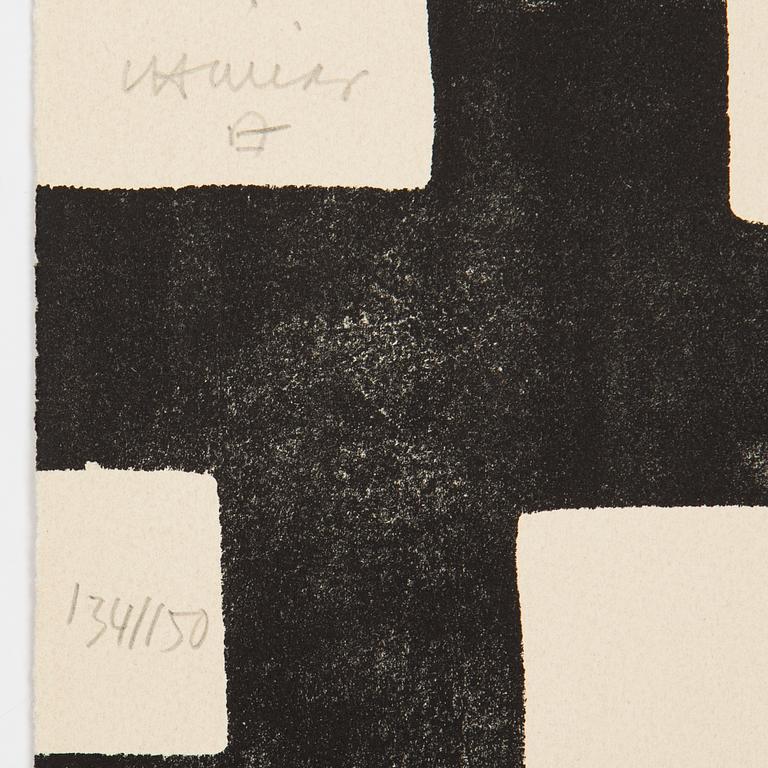 Eduardo Chillida, litografi, 1984, signerad med blyerts och numrerad 134/150,
