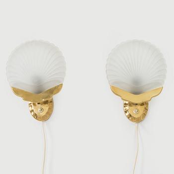 Vägglampor, ett par, Valinte, 1900-talets mitt.