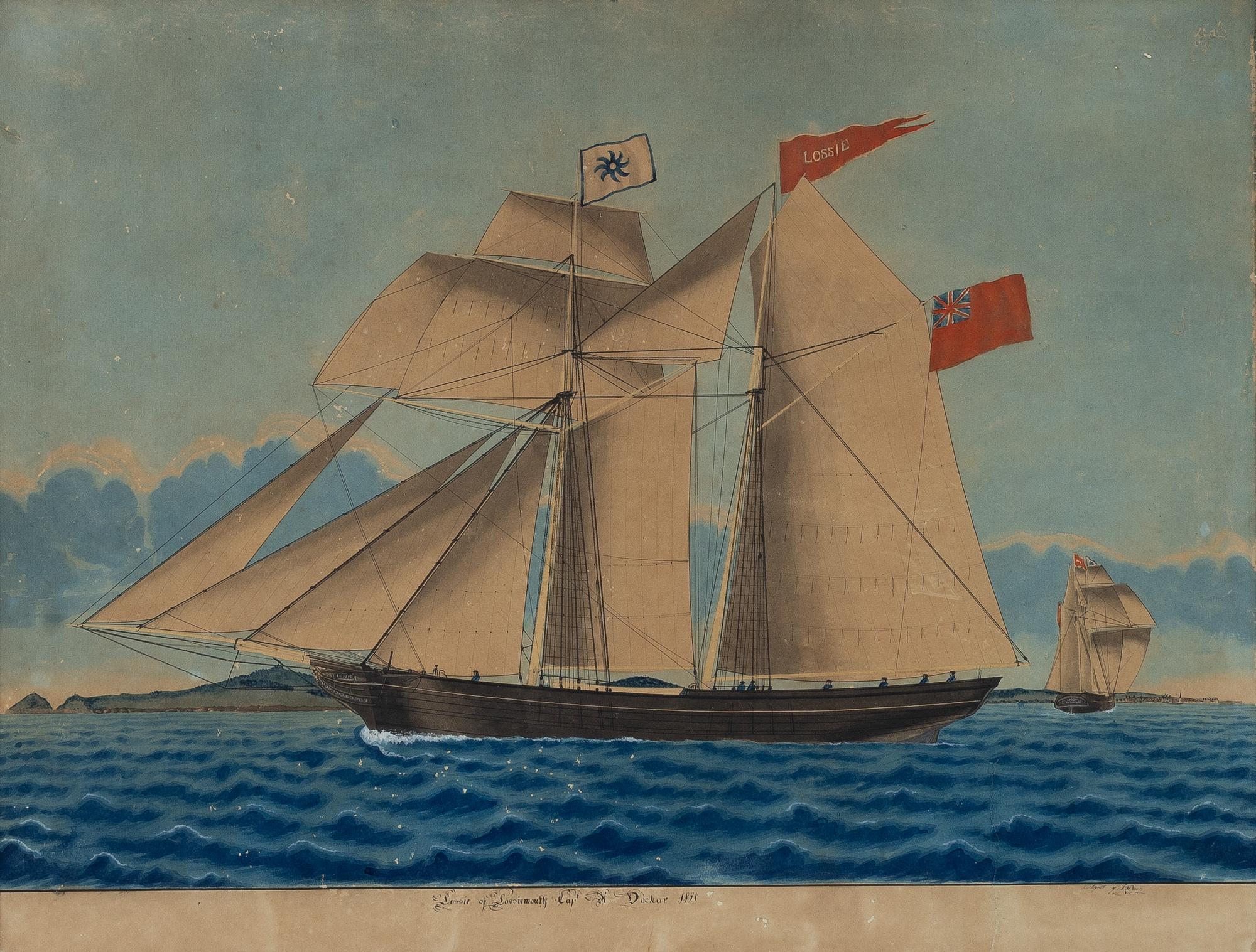 Jörgen Peter Olsen, the topsail schooner "Lossie" of Lossiemouth (Capt A Dockar).