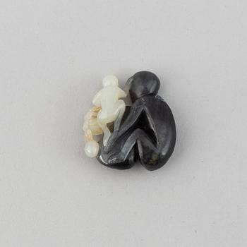 A 19th century nephrite figurine.