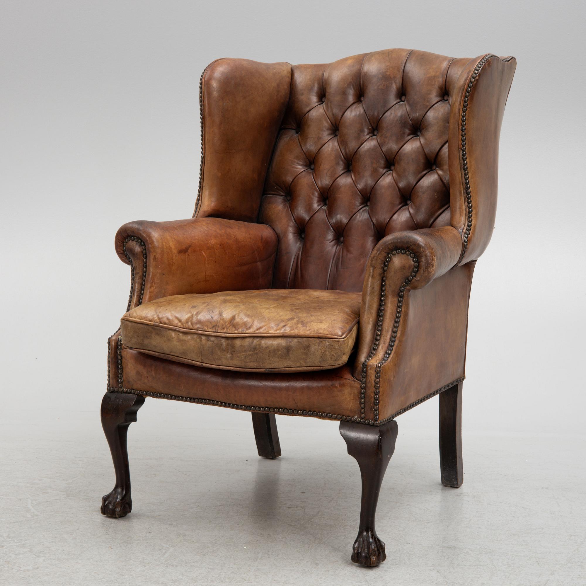 Öronlappsfåtölj, 1900-talets mitt.