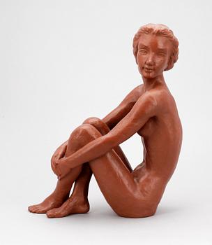 FIGURIN, lergods, Gmundner keramik, Österrike, 1900-talets första hälft.