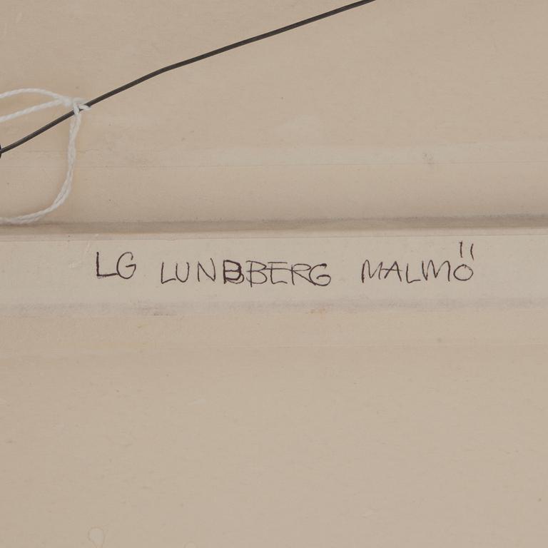 LG LUNDBERG, blandteknik på papper, signerad LG LUNDBERG och daterad 1978.