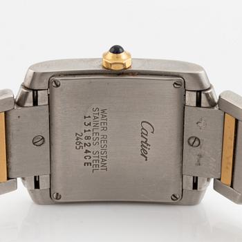 Cartier, Tank Francaise, armbandsur, 30 x 25 mm.