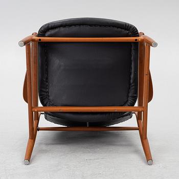 Finn Juhl, A 'FD 136' easy chair, France & Daverkosen, Denmark 1950s.