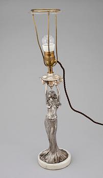 BORDSLAMPA, jugendstil, 1900-talets första hälft.