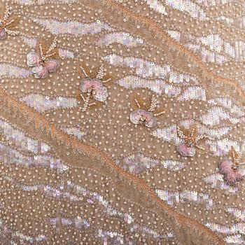 ESCADA, a beaded silk evening gown, size 36.