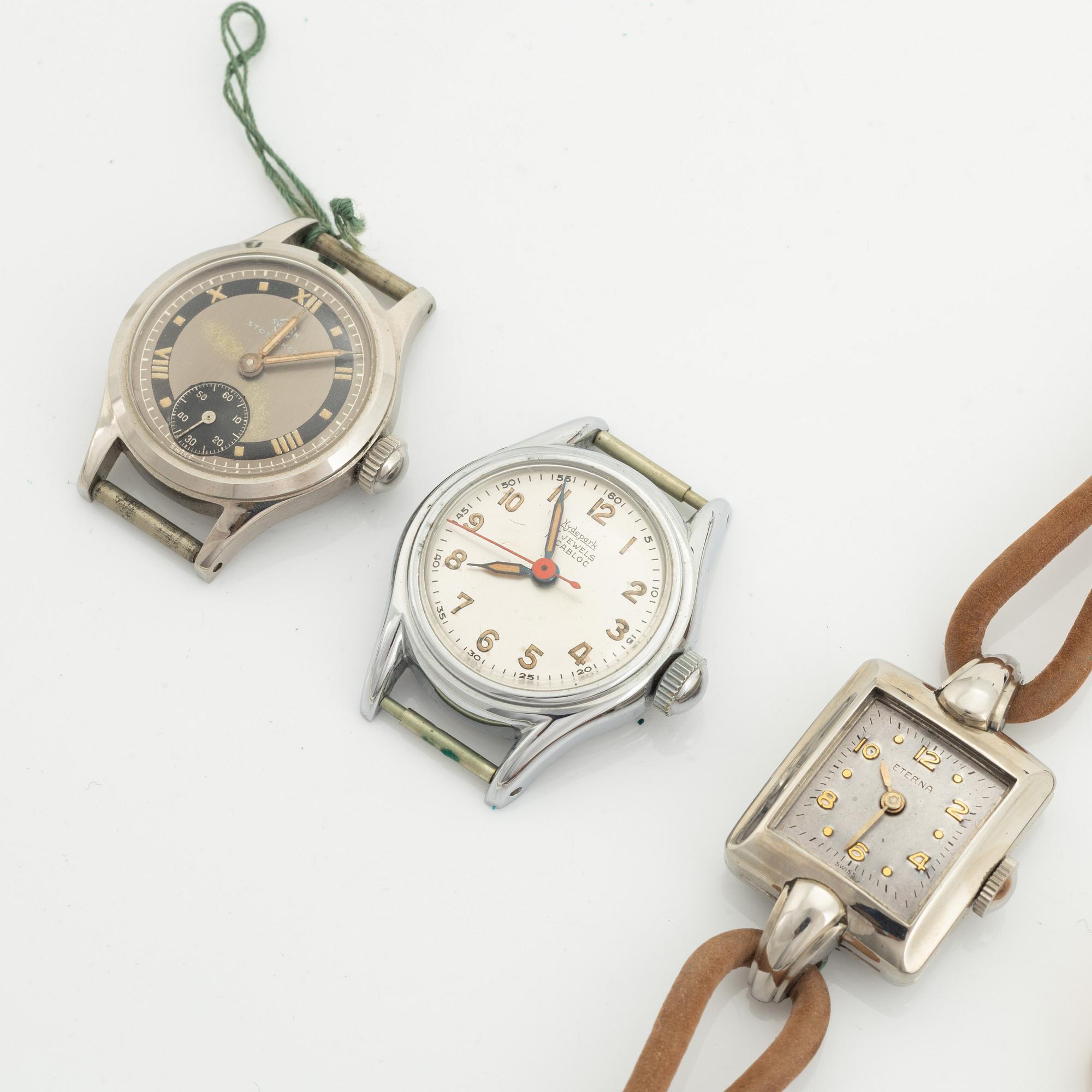 Collection of wristwatches, 37 pcs, ca 1950.