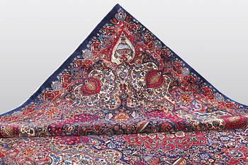 A carpet, Kashmar, ca 382 x 295 cm.