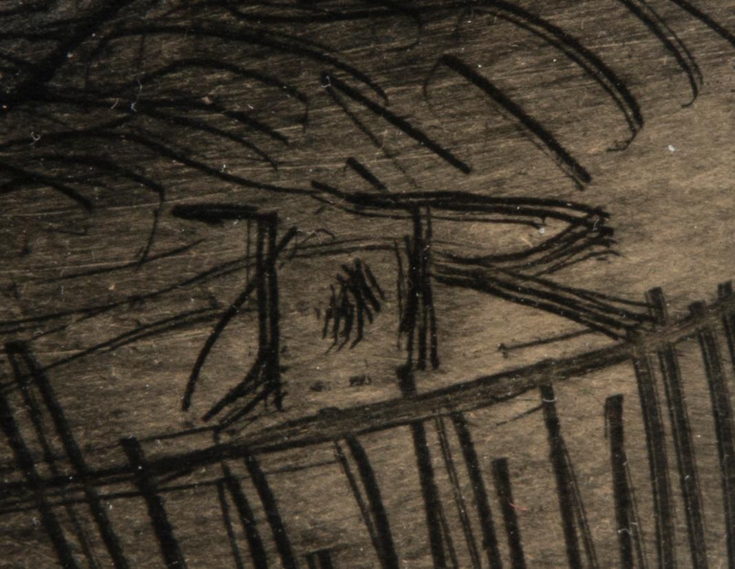 JALMARI RUOKOKOSKI, färgetsning, signerad i plåten J.R.