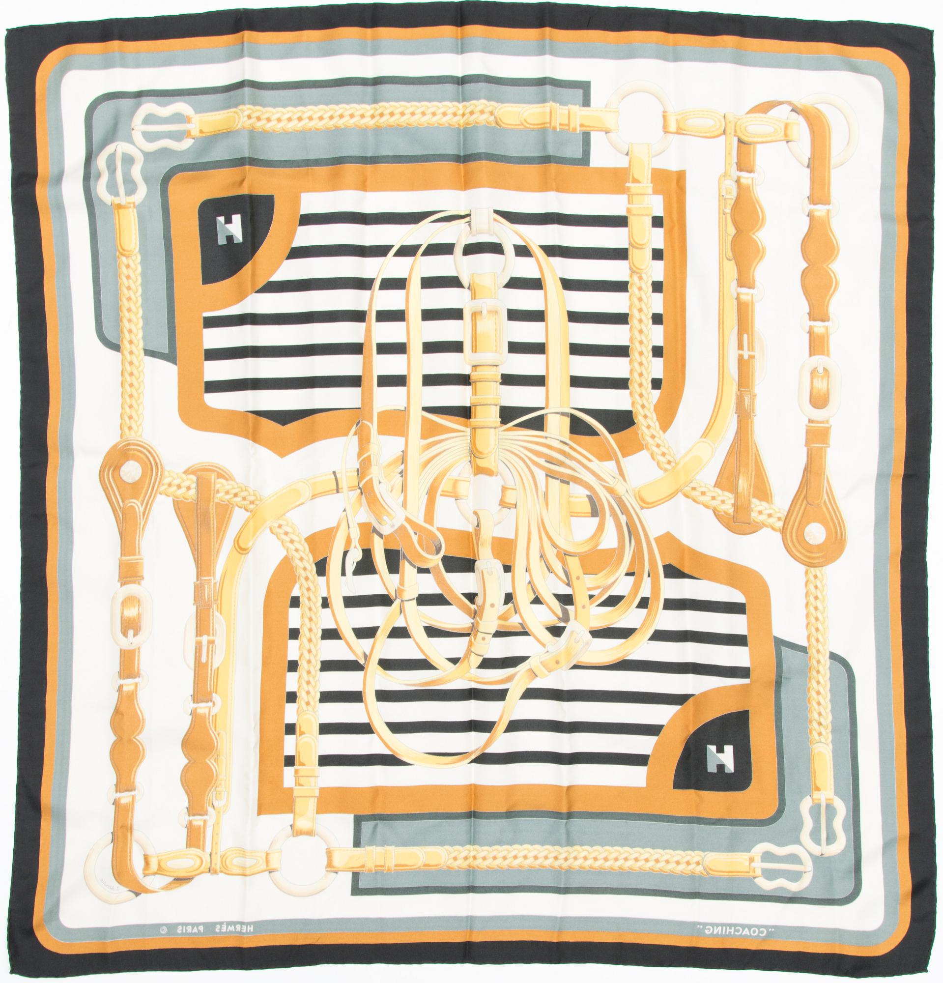 HERMÈS, "Coaching", SCARF.