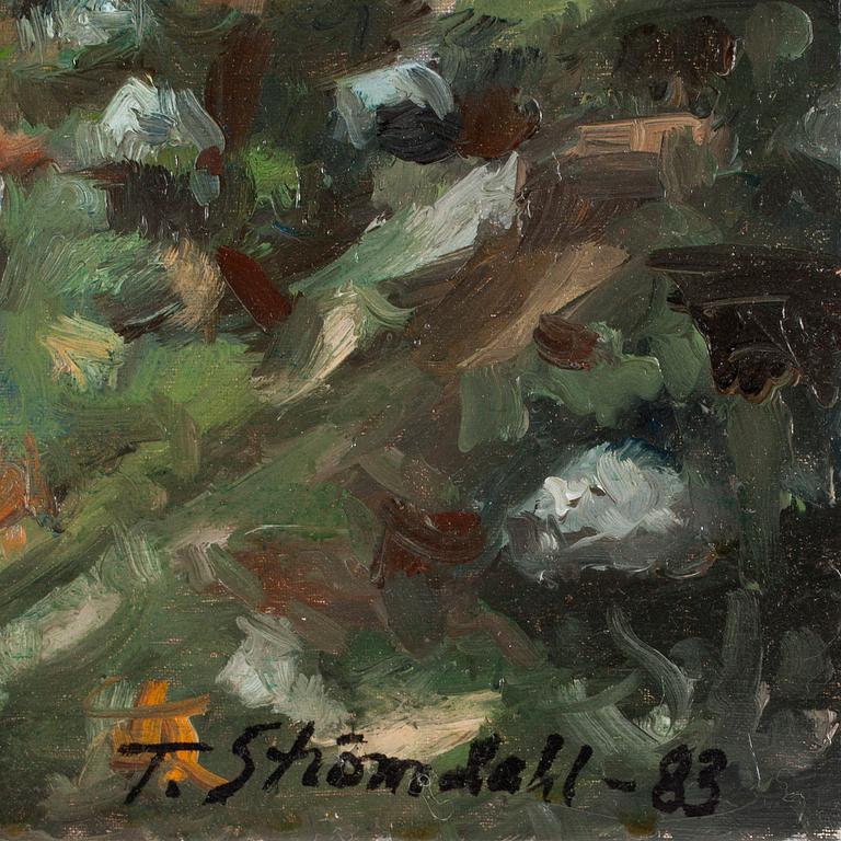 THOMAS STRÖMDAHL, olja på duk, sign o dat -83.