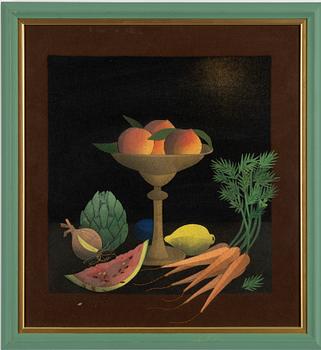 Wibeke Beck-Friis, Still life with fruit and vegetables.