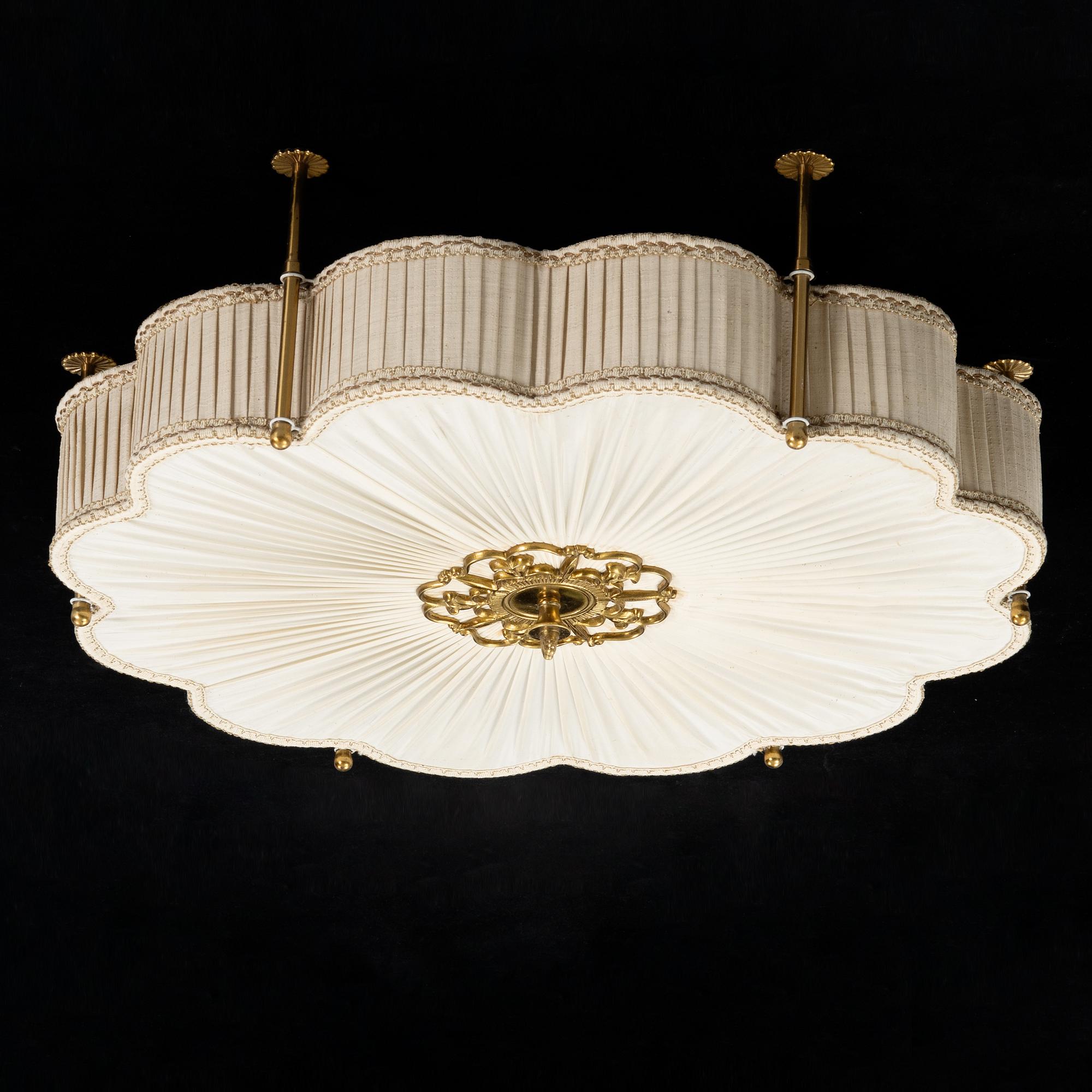 A Swedish Modern ceiling lamp, 1940's.